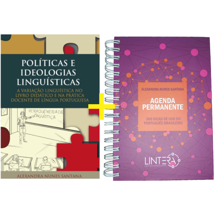 COMBO: Livro POLÍTICAS E IDEOLOGIAS LINGUÍSTICAS + AGENDA PERMANENTE - 366 dicas de uso do português brasileiro